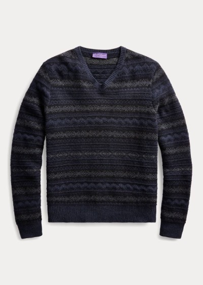 Men's Ralph Lauren Fair Isle Cashmere Sweater | 839051TCY